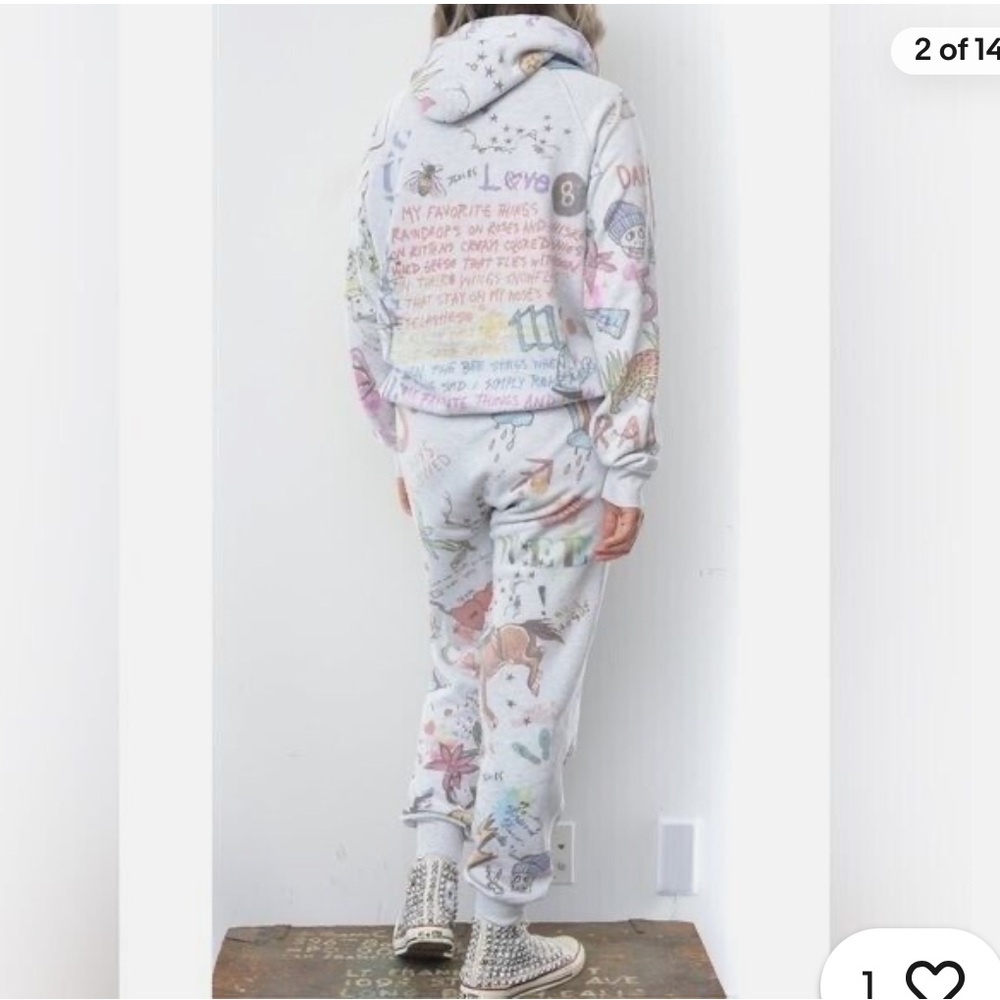 I STOLE MY BOYFRIENDS SHIRT 
“favorite things” sweatshirt and sweatpants set